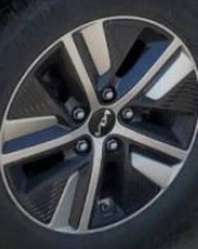Kia 560-70639 2022 Niro Oe Wheel 16x6-1/2 5 Spoke Open Silver With Black Inserts