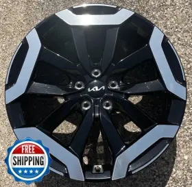 74716 Kia Telluride 2023 2024 Factory Oem Wheel 20 Inch Rim Black/machined #b