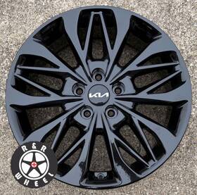 Kia 74837 Seltos 2022 2023 Factory Oem Wheel 18 Inch Rim Gloss Black #r