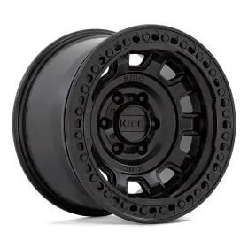 Km23679060715n Kmc 17x9 Km236 Tank Beadlock Satin Black Wheel 6x5.5 -15mm
