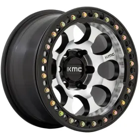 Km237db17855000 Kmc Km237 Riot Beadlock 17x8.5 5x5 Inch 0mm Black/machined Wheel Rim 17