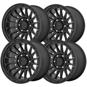 Km54289068700 Kmc Set Of 4 Km542 Impact 18x9 6x5.5 Inch 0mm Satin Black Wheels Rims 18