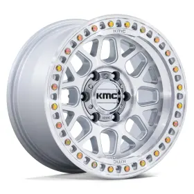 Km54979058412n Kmc Km549 Grs Wheel 17x9 -12 5x150 110.1 Silver Single Rim