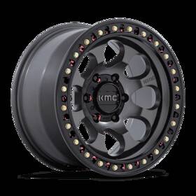 Kmc Km550ab18906818-4n Km550 Riot Sbl 18x9 18 Anthracite And Black Lip Wheel 6x139.7 6x5.5 Qty 4