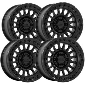 Km552mb18906800 Kmc Set Of 4 Km552 Ims 18x9 6x5.5 Inch 0mm Double Black Wheels Rims 18