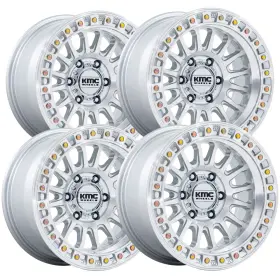 Km552sd18908700 Kmc Set Of 4 Km552 Ims 18x9 8x170 0mm Silver Wheels Rims 18 Inch