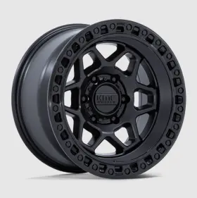 Km553mb17906812n Kmc 4 New 17 Inch Km553 Torx Matte Black Gloss Lip 17x9 6x5.5 Wheels Rims -12mm