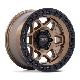 Km553zb17905012n Kmc 17x9 Km553 Torx Matte Bronze With Gloss Black Lip Wheel 5x5 -12mm