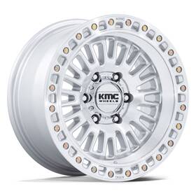Kmc Km554sd17856800 Km554 Aztec Wheels 17x8.5 6x139.7 106.1 Silver Rims Set Of 4
