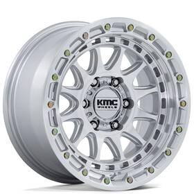 Kmc Km556sd17855000 17x8.5 Inch Wheels Km556 Crux Gloss Silver With Machined Face Off-road Rim 5 Pcs