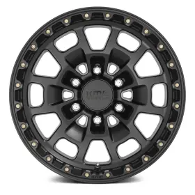 Km71868077700 Kmc 16x8 Satin Black Wheels Km718 Summit 6x120 Set Of 4 66.9