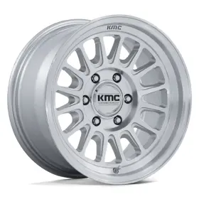 Km733sd17855000 Kmc Km733 Impact Fft Wheels 17x8.5 5x127 71.5 Silver Rims Set Of 4