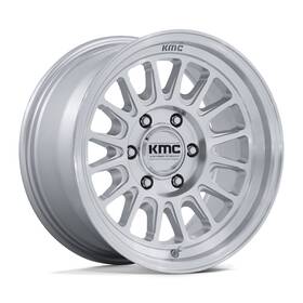 Kmc Km733sd17856825 Km733 Impact Fft 17x8.5 6x139.7 Et25 Gloss Silver With Machined Face Qty Of 4