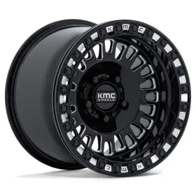 Ks242be15701238 Kmc K242 Aztec Beadlock 15x7 5x114.3 Offset 38 Gloss Black Milled Qty Of 4
