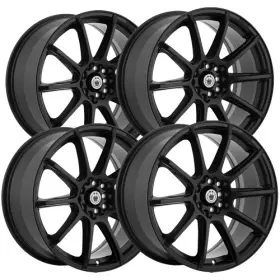 Cl77t04455 Konig Set Of 4 Control 17x7 5x100/5x4.5 Inch 45mm Matte Black Wheels Rims