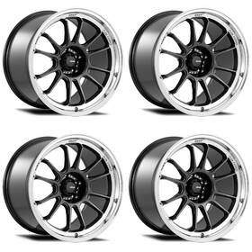 Konig Hg87100456 4x Hypergram Wheels 17x8 4x100 Et 45 Cb 73.1 Carbon/machd