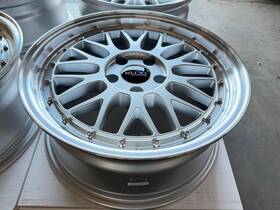 Kudo Racing Ff006 Flow Formed Wheels 17x7.5 Silver 5x120 Rims Bmw 325 328 Pontiac Gto Honda Pilot