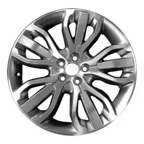 Lr072160 Land Rover Used Machined Medium Charcoal Metallic Wheel Aluminum 21 X 9.5