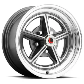 Lw30-50754b Legendary Wheels Magstar Ii - 15 X 7 Inch 5 4.5 4.25 Bs Charcoal/machined
