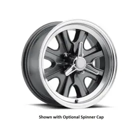 Lw90-50744b Legendary Wheels Hb44 - 15x7 4x4.5 4.25 Bs Charcoal/machined