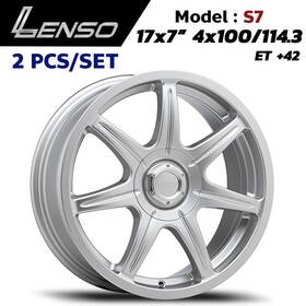 Lenso F-s721770ma 42s001 Clearance S7 Wheel Rim 17x7 Pcd 4x100 4x114.3 Et 42 Racing Silver Set 2