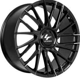 Lexani 2610blkslexvelarxlmbt 26 Inch 26x10 Black Machined Tips Velar Xl Blanks Wheels Rims