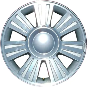 7l7z1007j Lincoln Bl7z1007b Used Machined And Painted Textured Silver Aluminum Wheel 18 X 8.5