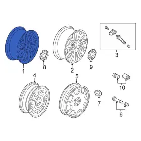 Lc5z1007f Lincoln Oe For Aviator 2020 Wheel
