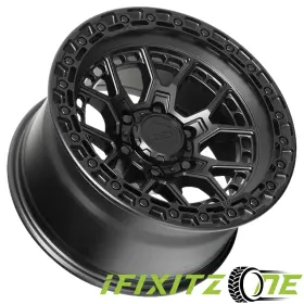 Lock Off-road 850064882674 Commando 17x9 6x139.7 0mm Matte Black Wheel Rim 17 Inch