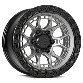 Et12 Lock Off-road 850064882858 Commando 17x9 6x139.7 Grey W Black Ring Qty Of 1