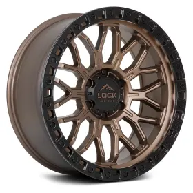 Combat-2186mrmbr Lock Off-road Combat Wheels 20x10 -18 8x165.1 125.2 Bronze Rims Set Of 4