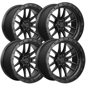 Krawler-2188mb Lock Off-road Set Of 4 Krawler 20x10 8x180 -18mm Matte Black Wheels Rims