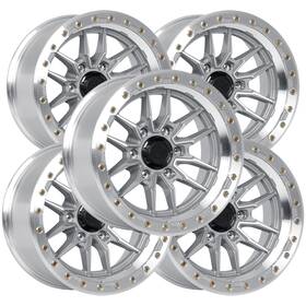 Lock Off-road Krawler-7969mc Set Of 5 Off-road Krawler 17x9 6x5.5 Inch 0mm Machined Wheels Rims 17