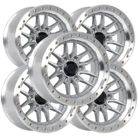Krawler-7969mc Lock Off-road Set Of 5 Krawler 17x9 6x5.5 Inch 0mm Machined Wheels Rims 17