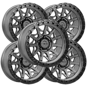 Lunatic-2969mgmbr Lock Off-road Set Of 5 Lunatic 20x9 6x5.5 Inch 0mm Gunmetal Wheels Rims 20