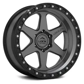 Olympus-7969mgmbr Lock Off-road Olympus Wheels 17x9 -35 6x139.7 106.2 Gray Rims Set Of 4