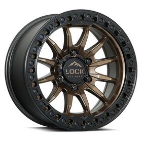 Lock Off-road Trail-7963mrmbr12n 17x9 Trail Matte Bronze With Black Ring Wheels 6x135 -12mm Set Of 4