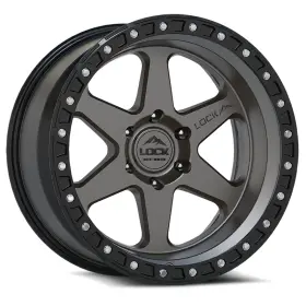 50cal-7957mb Lock Offroad 1 17x9 Olympus Wheels Matte Black W Rims 5x127