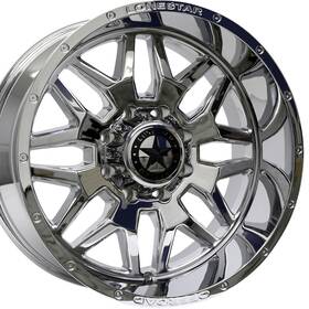 Lonestar 60500810 20 Inch Chrome Renegade Wheels 20x10 8x165.1 -25mm Fits Dodge Ram 2500 3500