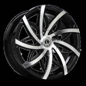 Luxxx Alloys Lux31261061351397 30e-a2 26x10 Lux 31 Gloss Black Machined Wheel 6x135-5.5 30mm