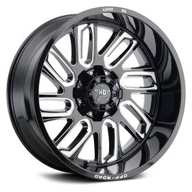 Luxxx Hd Lhd1824126135139-40g-a1 Lhd-18 Wheel 24x12 -49 6x139.7 106.1 Black Single Rim
