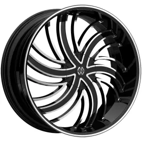 Mas924-26911bm Massiv 924 Tsunami 26x9.5 5x115/5x120 25mm Black/machined Wheel Rim 26 Inch
