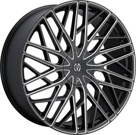 Massiv Mas925-24914bmw 24 Inch Black And Milled 925 Executive 5x115 5x120 15 Wheels Rims 22 26