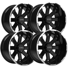 Mas-or2-21206-n44b Massiv Off-road Set Of 4 Or2 20x12 5x5 Inch /5x5.5 -44mm Gloss Black Wheels Rims Mas-or2-21206-n44b Massiv Off-road Set Of 4 Or2 20x12 5x5 Inch /5x5.5 -44mm Gloss Black Wheels Rims