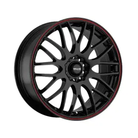 Rims-42b-mz67t04405 Maxxim 1 42b Maze 16x7 5x100 / 5x4.50 73.00 Hub 40 Offset Black Wheel Rim