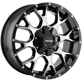 8015-8978b Mayhem 8015 Warrior 18x9 8x180 -12mm Black/machined Wheel Rim 18 Inch