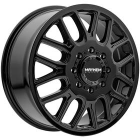 Mayhem 8107d-2879bf115 8107d Cogent Dually Front 20x8.25 8x210 Gloss Black Wheel Rim 20 Inch