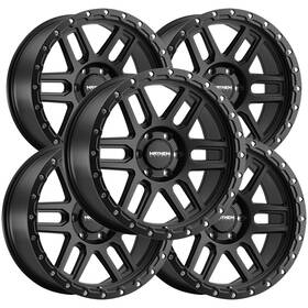 Mayhem 8304-7973mb12 Set Of 5 8304 Delta 17x9 5x5 Inch -12mm Matte Black Wheels Rims 17