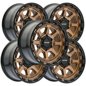 8306-7873bz Mayhem Set Of 5 8306 Ridgeline 17x8.5 5x5 Inch -6mm Bronze Wheels Rims 17