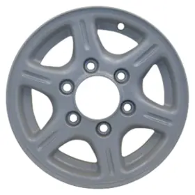 560-64728 Mazda 8au237600 14x5.5 6 Spoke Refurbished Aluminum Wheel Painted Silver